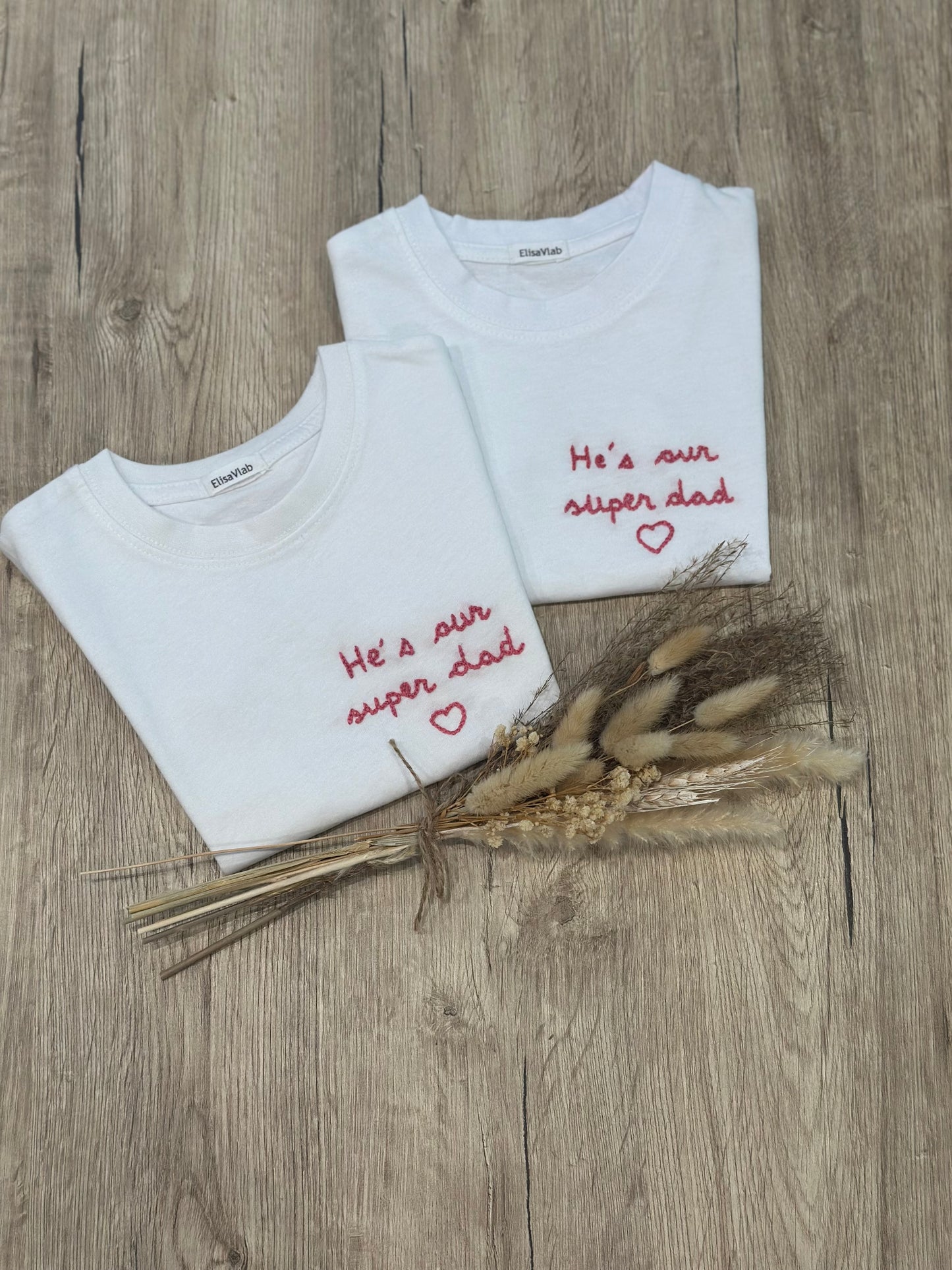 T-shirt ricamata a mano PERSONALIZZABILE Baby
