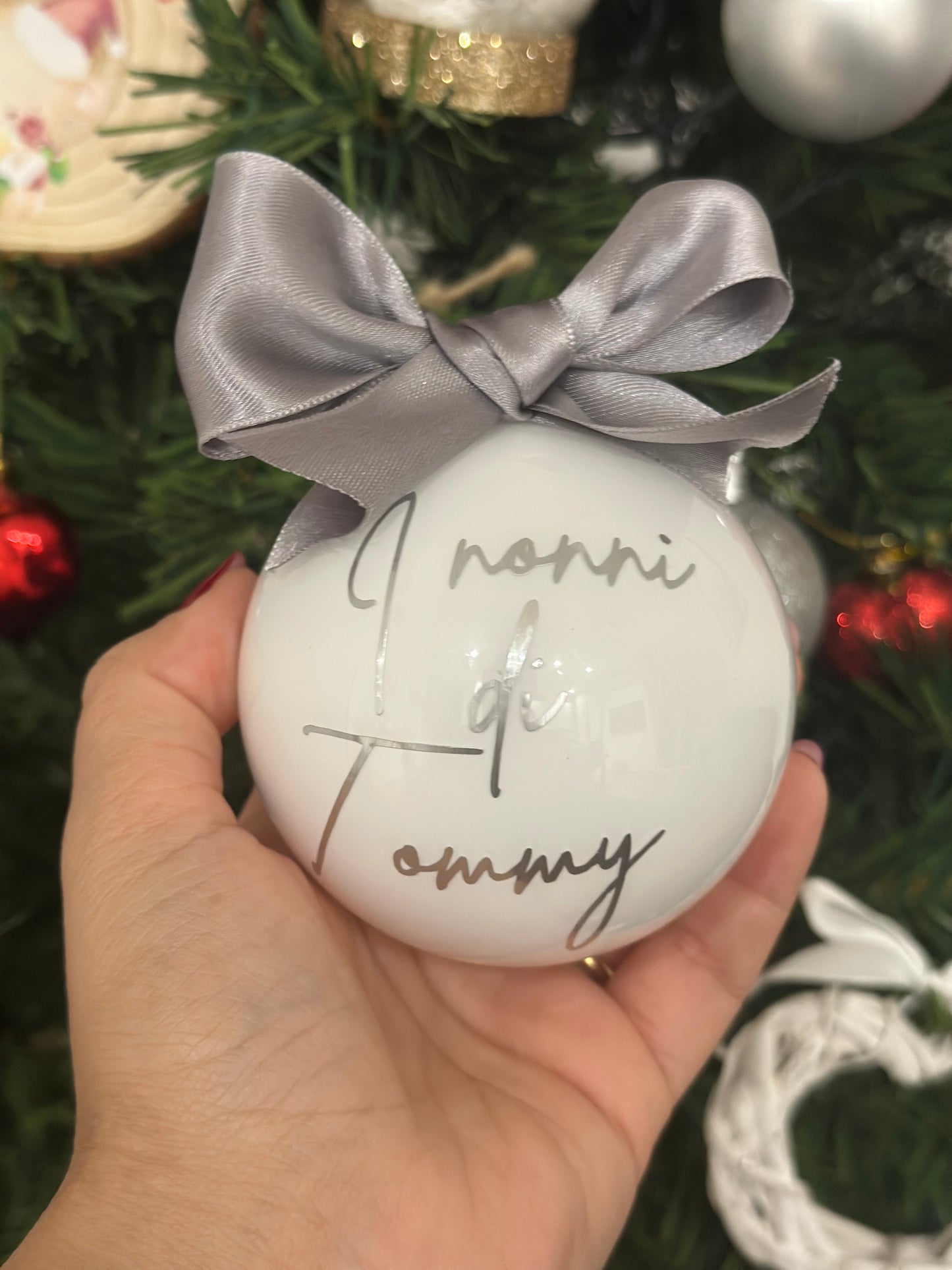 Pallina personalizzata con frase