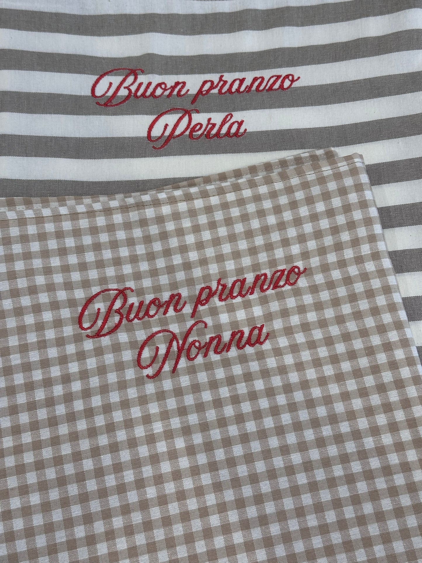 Set da 2 tovagliette personalizzate