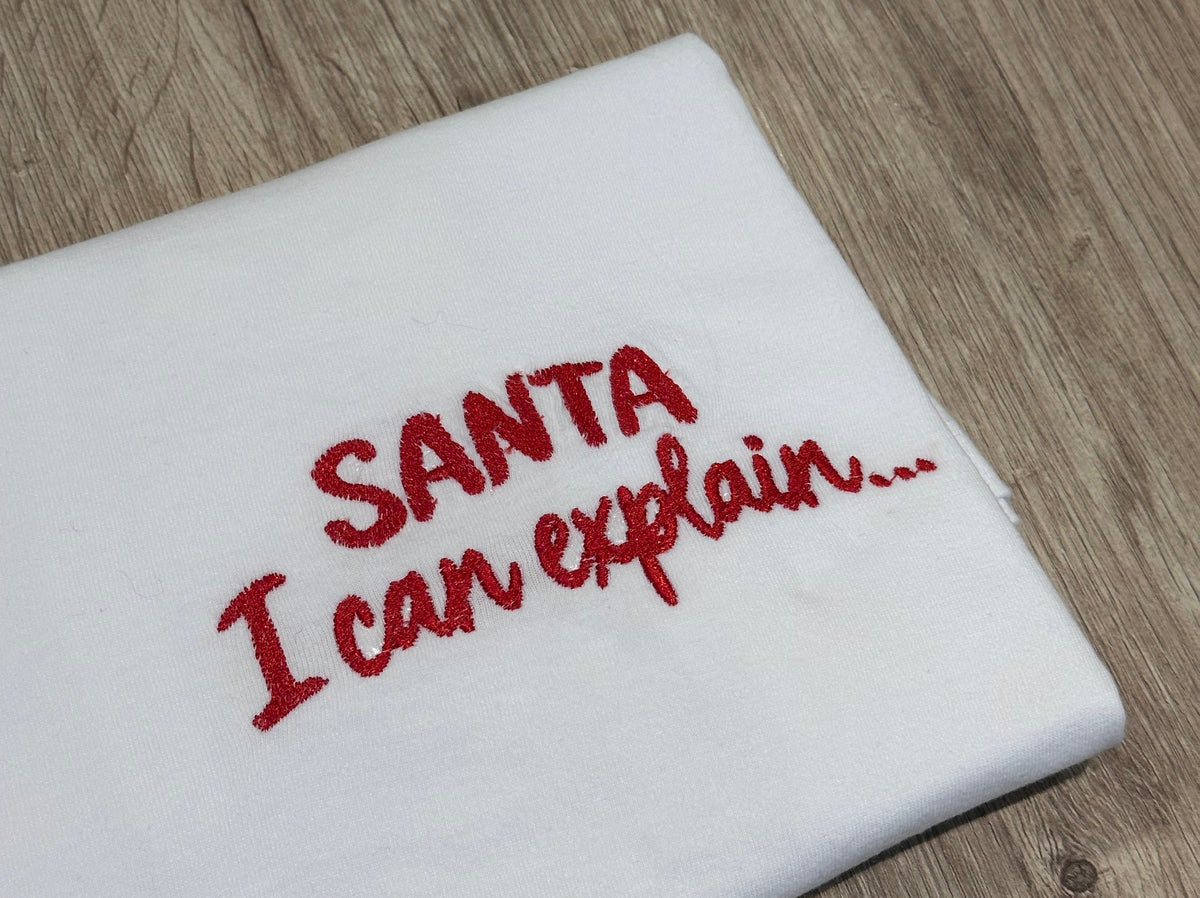 t-shirt "SANTA I CAN EXPLAIN "