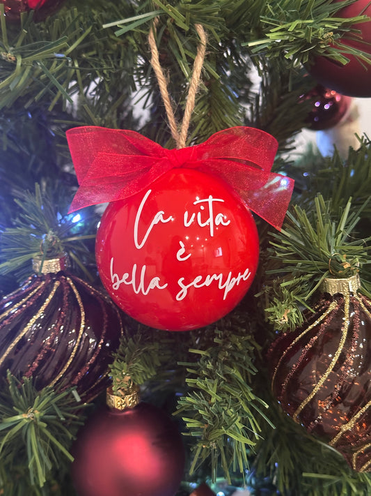 Pallina personalizzata con frase
