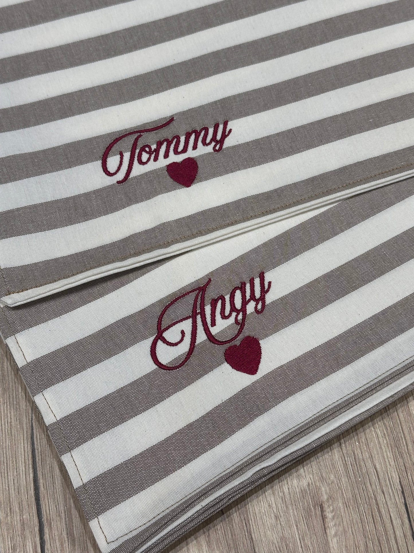 Set da 2 tovagliette personalizzate