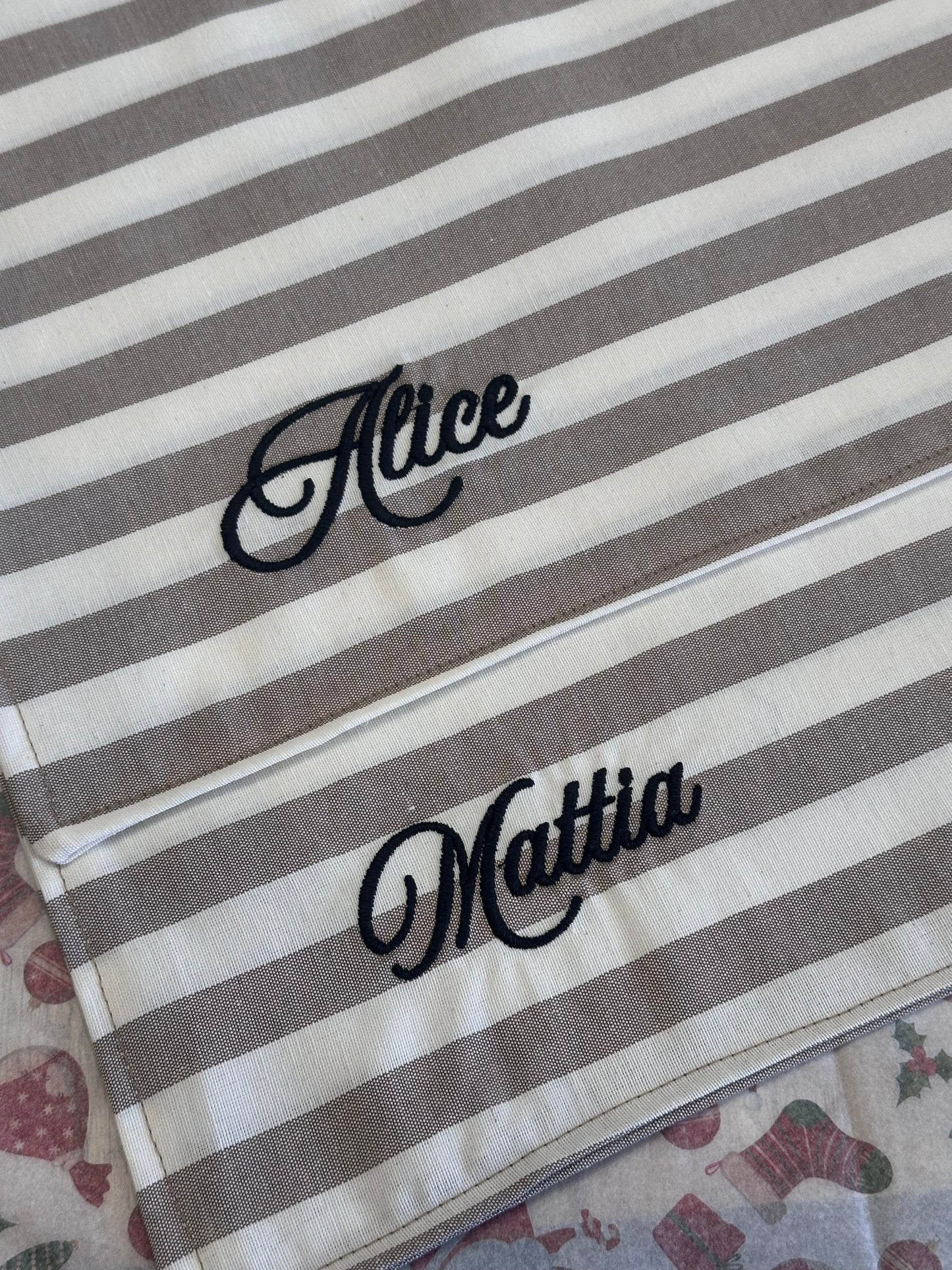 Set da 2 tovagliette personalizzate