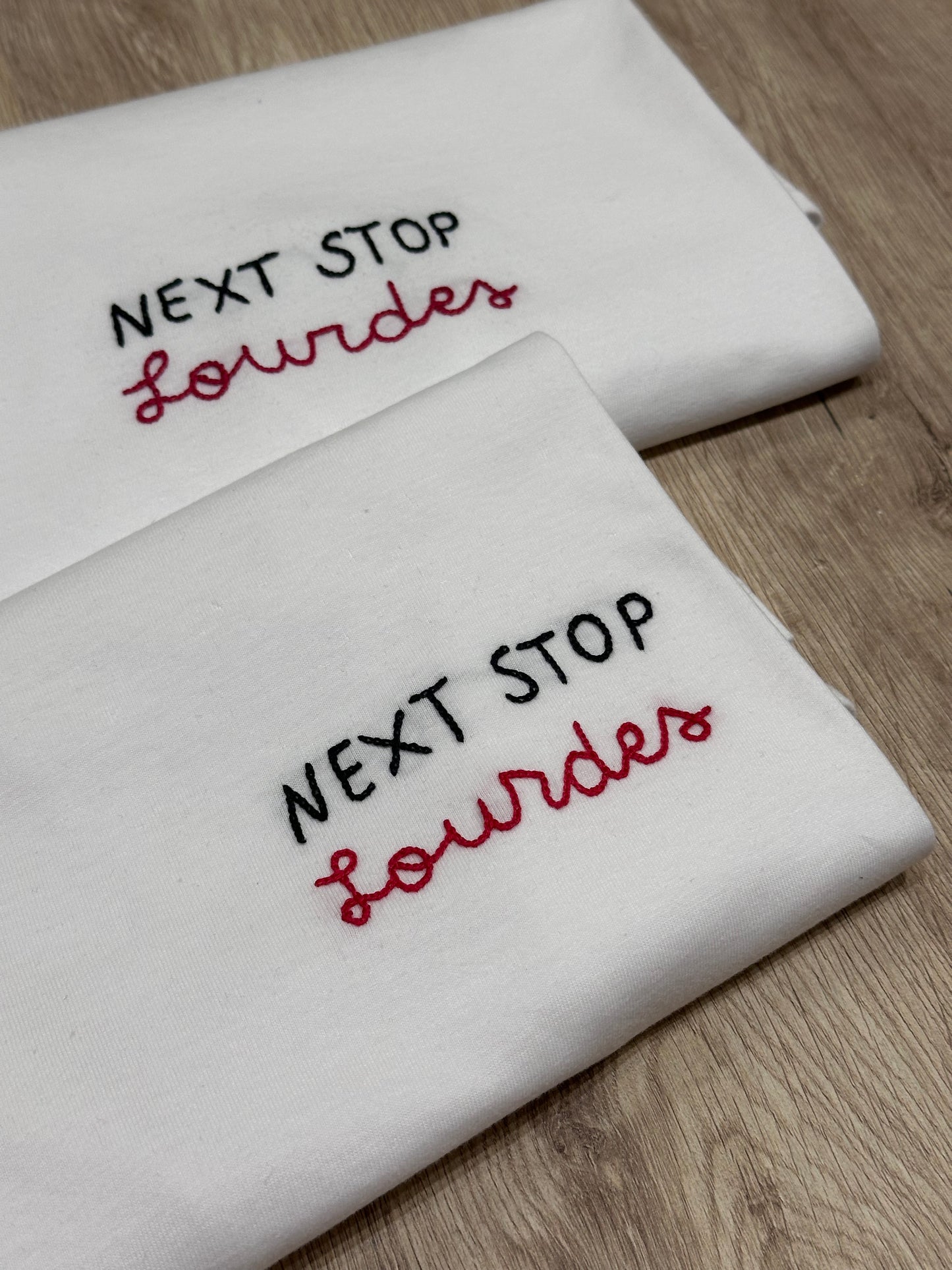 T-shirt "NEXT STOP LOURDES"