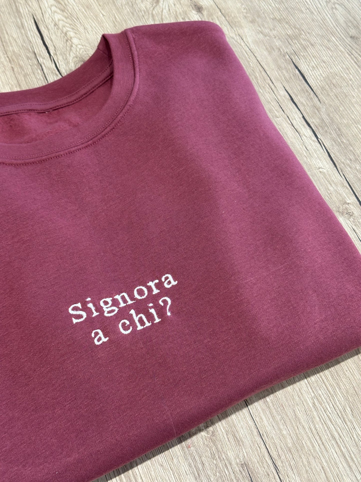 Personalizza la tua felpa - ricamo a macchina