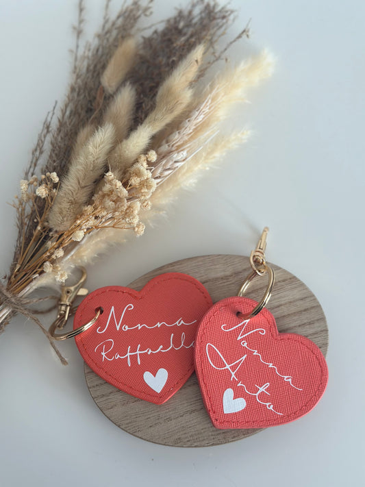 Portachiavi CUORE in similpelle