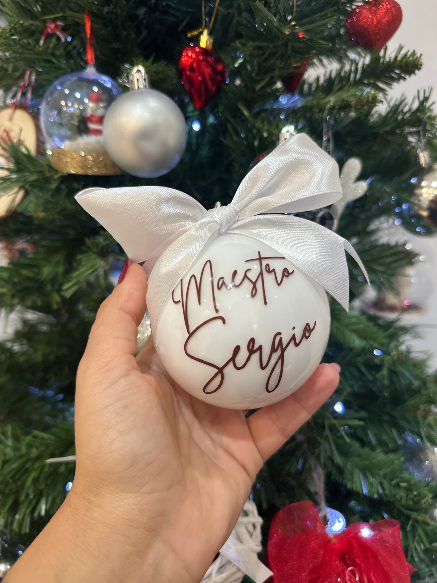 Pallina personalizzata con frase